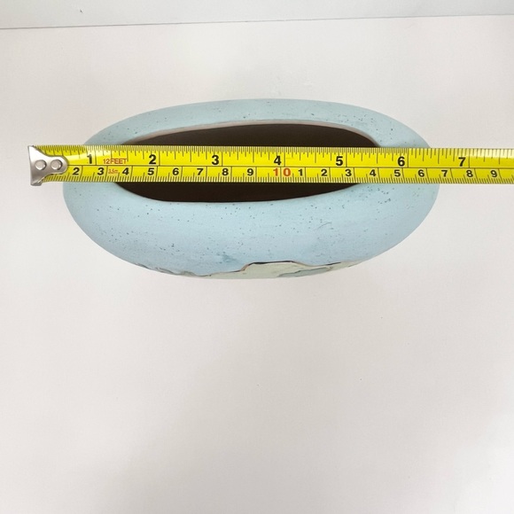 Vintage Southwest Pottery Mother and Children Gold Trim Ceramic Planter - Picture 11 of 14